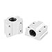 8mm x 400mm CNC Linear Rail Shaft Rod with Bearing Guide Support and SC8UU Bearing Block Set For 3D Printer