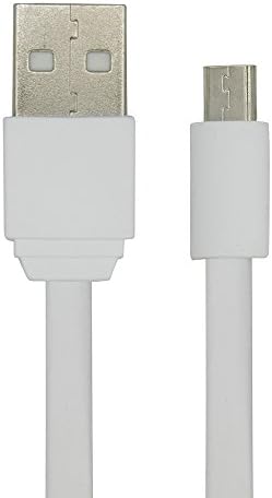 Avoomo Micro-USB to USB Flat Style Cable High Speed Charge Sync Transfer Samsung, HTC, Nokia, Android and More (White)