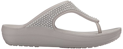crocs women's capri v shimmer flip flop
