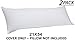 COTTON CRAFT Pillow Protectors - 220 Thread Count - Set of 2 Pure Combed Cotton - Sateen Weave - White - Body Pillow Protector - 21x54 inches - No Zipper - Pillow Not Included