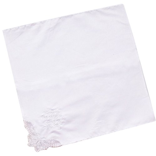 CoCoUSM Womens Embroidery Floral Cotton Handkerchiefs Pack of 3/6/12