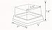 50 Pack Gold bottom Clear cover plastic mini cake box - muffin box - moon cake box - mung bean cake snow Mei Niang box（bottom 2 1/2 Inch X high 1-1/2 Inch）