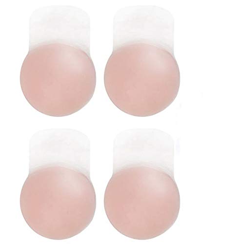Lift Nipple covers-2 Pack- Adhesive Reusable Breast Lift Nippleless Cover Pasties for Women Nipplecovers