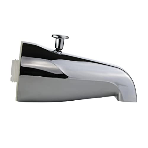 DANCO Replacement Tub Spout with Diverter, Chrome, 5Inch, Fitting 1/2