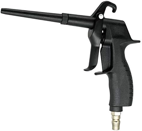 ZHONG AN Air Blow Gun with Adjustable Air Flow and Extended Nozzle (Black)