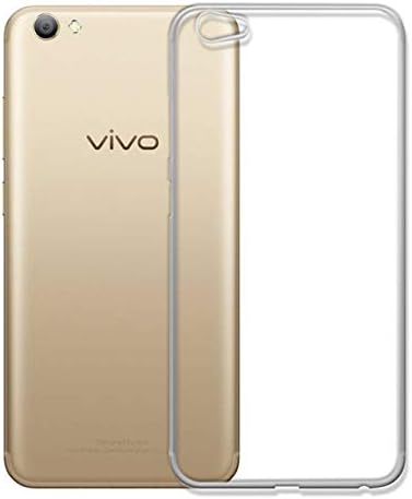 Fasheen Back Case Cover for Vivo V5S, Flexible Soft Silicone Rubber TPU, Print: Transparent