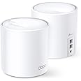 TP-Link Wi-Fi 6 AX3000 Mesh Router System | 2- Mesh Routers | Deco W6000(2-Pack) | 5,000 sq. ft. of WiFi Coverage (Renewed)