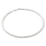 White Pearl Single Row Strand Necklace