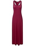 DRESSIS Women's Scoop Neck Twisted Racerback Sleeveless Long Maxi Tank Dress S to 3XL