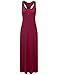 DRESSIS Women's Sleeveless Round Neck Twisted Racerback Tank Maxi Dress