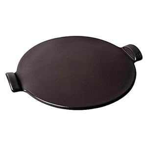 Pizzasteen glad Ø370mm Interhal 7514-79 Fusain