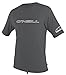 O'Neill Men's Basic Skins UPF 50+ Short Sleeve Sun Shirt, Smoke, Medium