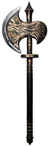 Axe Warrior Toy Medieval Fantasy Toy Weapon Costume Halloween Accessory 22 INCHES Brown