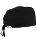 Tommhanes Doctor Scrub Hat Medical Scrub Cap One Size Black