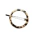 RingBuu Hair Clip - Women Korean Minimalist Style Hair Clips Vintage Leopard Amber Tortoise Color Hairgrips Geometric Circle Bowknot Shape Straight Barrettes 10 Styles