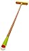 Full Circle Clean Sweep Bamboo Broom - Angled for Precision in Tight Spaces, with Recycled Stiff Bristles for Indoor & Outdoor Cleaning - Ideal for Pet Hair, Kitchen, Hardwood, and Garage, Green