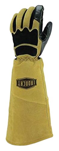 West Chester IRONCAT 9070 Premium Grain Goatskin and Split Cowhide Leather Stick Welding Glove: Medium, Left Hand Only
