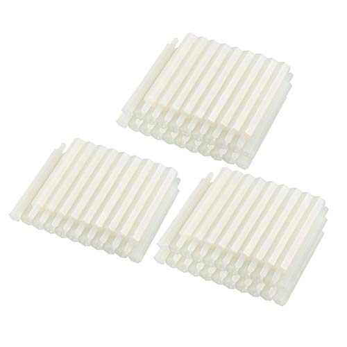 uxcell 100pcs M3 40+6mm Male Thread Nylon Hex Standoff Spacer Screws PCB Pillar