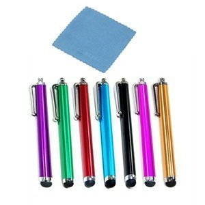 Bluecell Pack of 7 Color Universal Touch Screen Stylus Pen for Ipad 2 3 Ipod Iphone 4 4S 3g 3gs Motorola Xoom Kindle Fire Samsung Galaxy Tab 7 7.7 8.9 10.1 Blackberry Playbook HTC Flyer Evo View Tablet Sony Playstation PS Vita + Free Cleaning Cloth