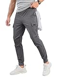 Comdecevis Men's Cargo Jogger Pants Stretch