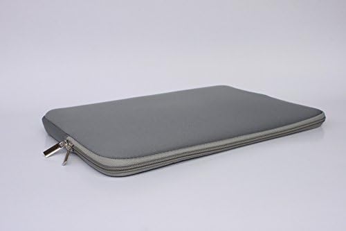 Double Zip Laptop Bag Zipper Laptop Bag Neoprene Zipper Bag Laptop Computer Sleeves for Macbook Air Pro Retina 13 inch (Gray)