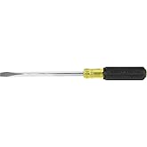 Klein Tools 600-8 Flathead Screwdriver with 3/8-Inch Keystone Tip, Made in USA, 8-Inch Heavy Duty Square Shank