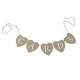 Tinksky CARDS Bunting Banner Rustic Party Supplies