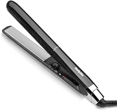 Midnight Shine Plancha de Pelo, Placas de Titanio-Cerámica, Placas Largas, 13 Temperaturas (170–235°C), Calentamiento Rápido, Antiencrespamiento Acabado Brillo, ST590E