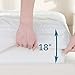 Bedsure King Mattress Pad - Quilted Fitted Mattress Topper Protector with 8-21 Inches Deep Pocket, Noiseless Breathable Bed Cover Padded, Machine Washable, White, 78x80 Inches