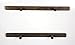 SOLID RUSTICS Handmade Rustic Wood Floating Wall Shelves, Walnut, Set of 2, (24