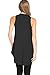 12 Ami Basic Solid Long Flowy Tank T-Shirt Tunic Black L