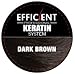 EFFICIENT Keratin Hair Building Fibers, Hair Loss Concealer Net Wt. 28gm / 0.98 oz (Dark Brown)