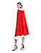 Quesera Women's Christmas Cloak Deluxe Velvet Mrs. Santa Claus Costume Santa Cape Xmas Costumes Hooded Red Christmas Robe, Adult Size (59.1 inches)