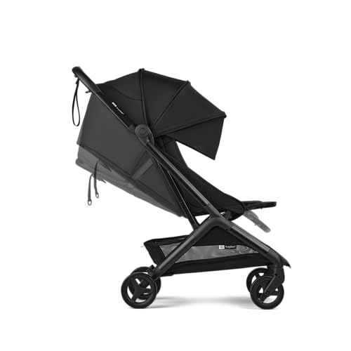 Bugaboo Butterfly 2 Travel Stroller, Ultra-Compact One-Second Fold, Lightweight and Airplane-Friendly (Black)