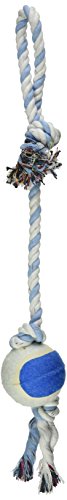Kole KI-DI232 Dog Rope Tennis Ball Toy, One Size