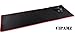 VIPAMZ Large Mouse Pad Gaming Mousepad Black with Red Stitched Edges 36