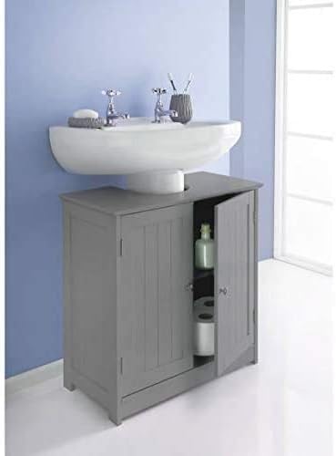 New Grey High Gloss Under Sink Storage 