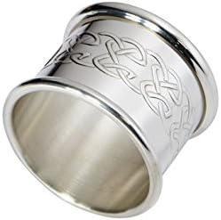 Wentworth Pewter - Celtic Round Spun Polished Pewter Napkin Ring, Serviette Ring