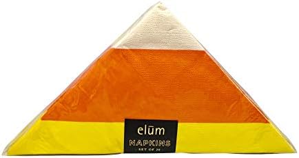 Elum Candy Corn Paper Napkins- set of 20