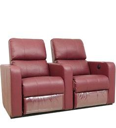 MANUAL DOUBLE SEAT RECLINER BY TYCHI (RED)