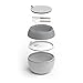 Bentgo Bowl (Gray) - Insulated, BPA-Free Lunch Container with Collapsible Utensils Set - Leakproof Bowl Holds Soups, Stews, Noodles, Hot Cereals and More On-the-Go
