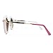 FRILLS Hot Pink Geometric Kids Polarized Oversized Sunglasses for Girls and Children Age 3-12
