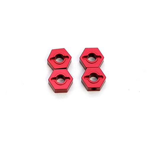 ST Racing Concepts ST1654R Aluminum Hex Adapters for Slash 4x4 (Red)