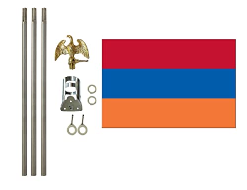 Armenia 3x5 ft Outdoor Flag and Flag Pole