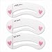 3pcs Lady Eyebrow Grooming Beauty Tools Plastic Brow Drawing Shaping Template