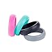 SYOURSELF Silicone Rings Women, Rubber Wedding Rings, 4 Pack Thick, Breathable, Stackable, Comfortable, Wide Ergonomic Design Rubber Wedding Rings Bands for Sports, Outdoors + Gift Box
