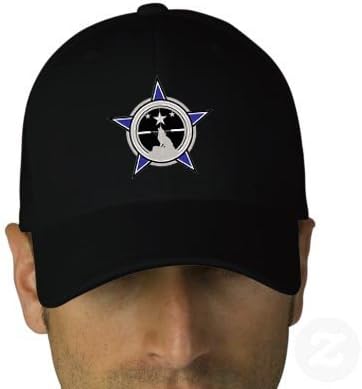 Police Blotter Certified Wolfhunter® 6 Panel Brushed Twill Flex-Fit Baseball Hat L/XL Black