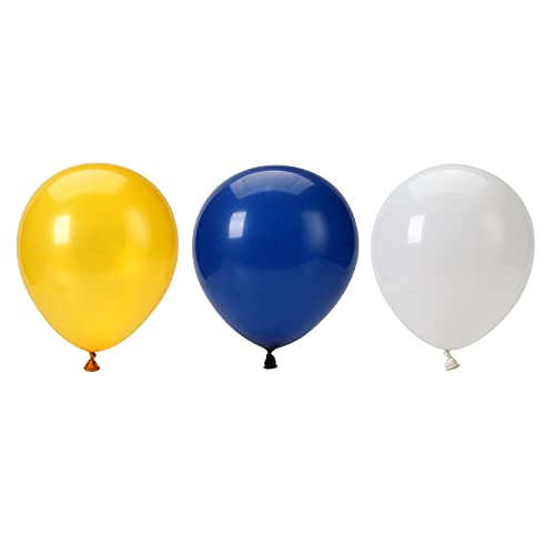 Navy-Blue White-Gold Small Balloons Party-Decorations - 5 Inch 60pcs Mini Royal Globos Graduation Men Boy Birthday Wedding Engagement Baby Bridal Shower Latex Balloon Lasting Surprise