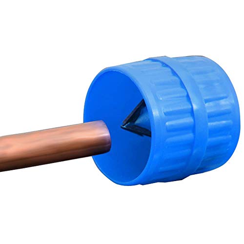 Wostore Pipe Reamer for Inner-Outer Copper Aluminum and Soft Steel Tubing 3/16 to 1-1/2 Inch Blue