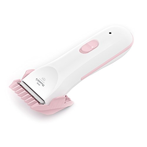 Little Martin's Baby Hair Clipper - Professional Quiet Baby Hair Trimmers - Rechargeable Waterproof Grooming Kit Safety for Baby Toddles Kids (Baby, Pink)